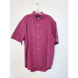 Ralph Lauren Golf Mens Shirt Tilden Pink Blue XL Old South Golf Links